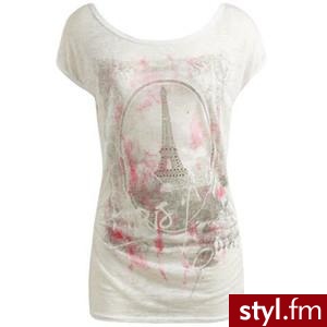 Printed Burnout Tee - Women's Clothing and Apparel - Chic Dr... - Polyvore. Pobrano ze strony: http://www.polyvore.com/printed_burnout_tee_womens_clothing/thing?id=16612964 - Pozostałe Ciuchy Moda