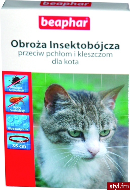 BEAPHAR UNGEzIEF.-OBROŻA INSEKTOBÓJCzA 35CM DLA KOTA/PSA - Psy Zwierzaki