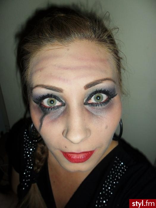 moje halloweenowe wcielenie ;P - Artystyczne Makijaże