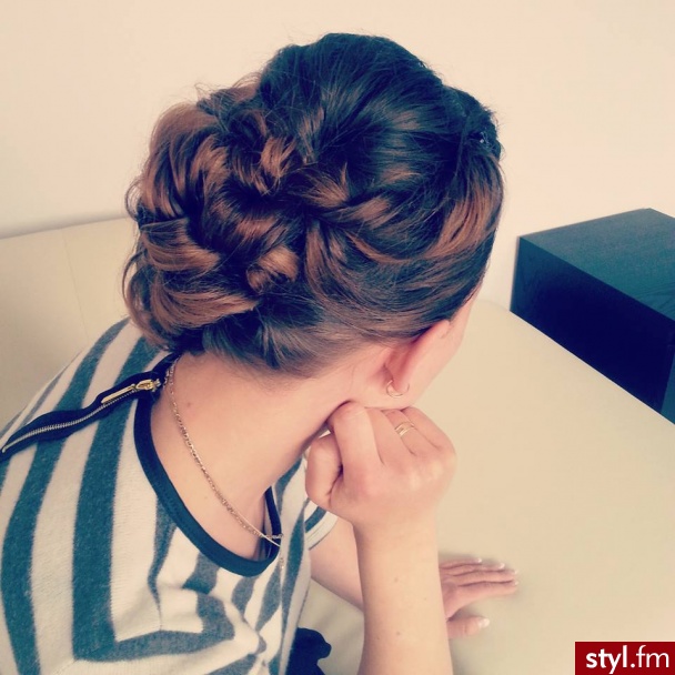 Blond Upięcie Kręcone Ślubne Długie Fryzury