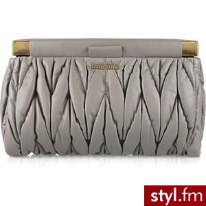 Miu Miu Large matelassé leather clutch - Polyvore. Pobrano ze strony: http://www.polyvore.com/cgi/thing?id=29227440 - Pozostałe Torebki Moda