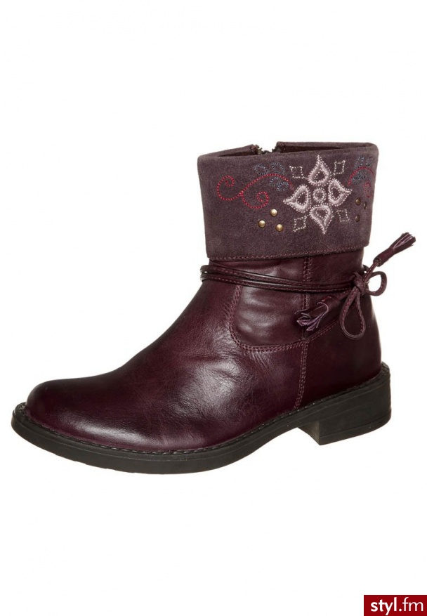 fullstop. Botki czerwony (CH-2439) - Botki Buty Moda