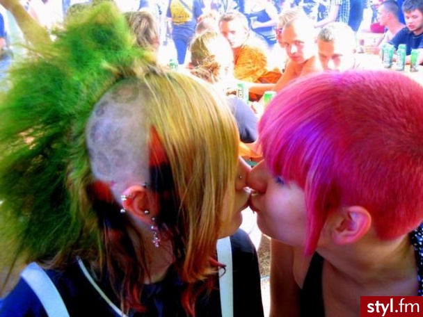 Punk Rock Alternatywne Średnie Fryzury