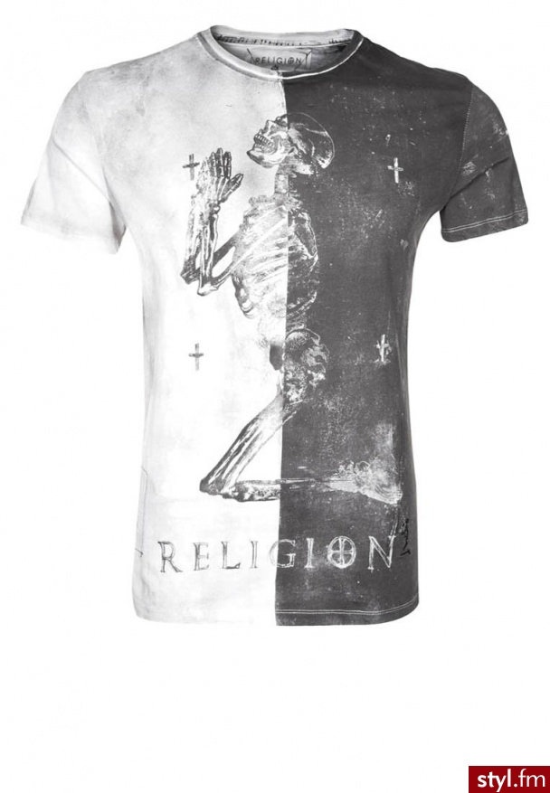 Religion Tshirt z nadrukiem szary - Sportowe Buty Moda