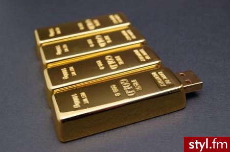 Gold Bar USB drive. - Gadżety Inne Moda