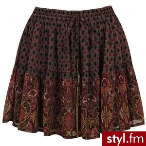 Printed Chiffon Skirt - Polyvore. Pobrano ze strony: http://www.polyvore.com/printed_chiffon_skirt/thing?id=7269971 - Pozostałe Ciuchy Moda