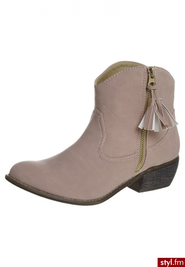 Even&Odd Botki kowbojki i motocyklowe różowy (C1B11-370-36) - Botki Buty Moda
