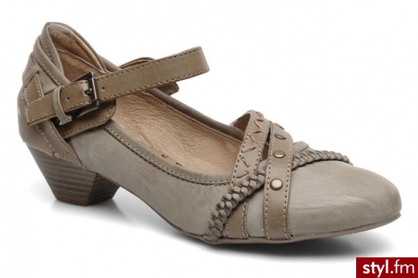 Mustang shoes BALERINKI DENIEL BY (Beżowy) - Balerinki Buty Moda