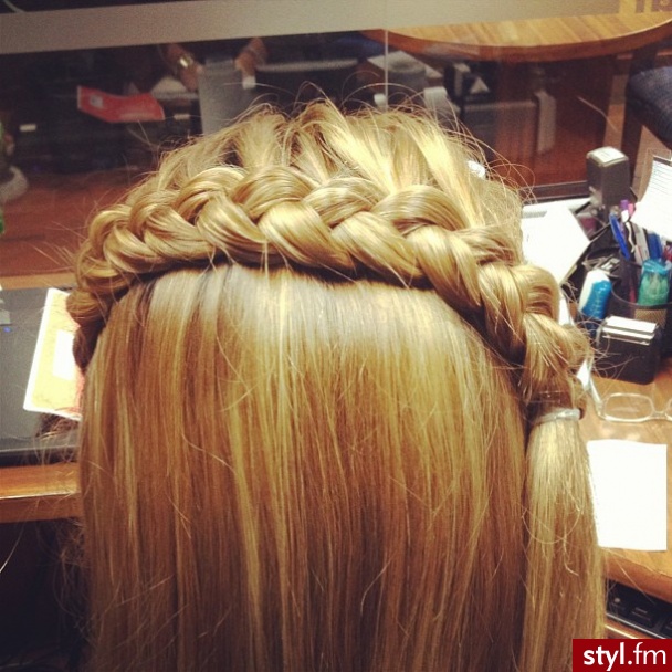 Blond Warkocze Proste Na co dzień Długie Fryzury