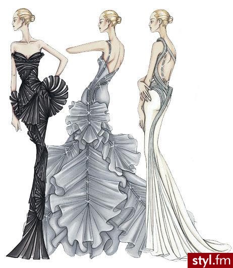 Haute Couture - wysokie krawiectwo w przypadku linii Atelier Versace odzyskuje swoje pierwotne znaczenie. Projekty z kolekcji na sezon wiosna/lato 2009 są nie tylko perfekcyjnie wykonane i prezentują kunszt twórcy, ale także, a może przede wszystkim, stro - Pozostałe Ciuchy Moda