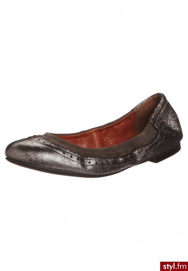 Playa LIVIA Baleriny srebrny - Balerinki Buty Moda