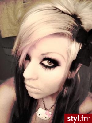 EMO Alternatywne Średnie Fryzury