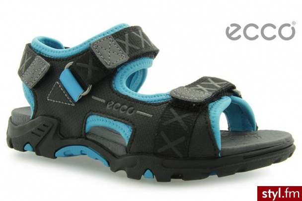 Ecco SANDAŁY SIGNAL BLACK/DANUBE - Sandały Buty Moda