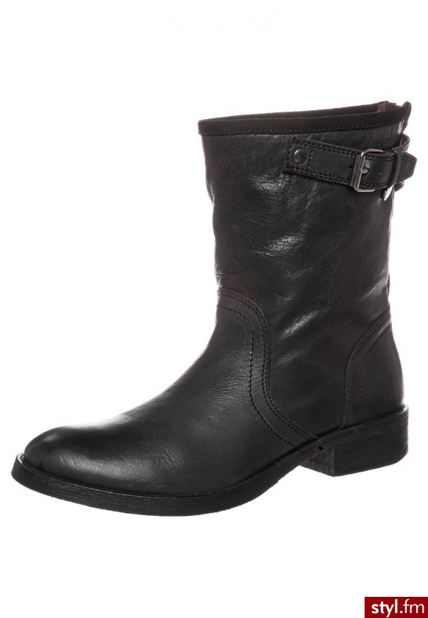 IKKS NEW HELENE Botki kowbojki i motocyklowe czarny I01009 - Pozostałe Buty Moda