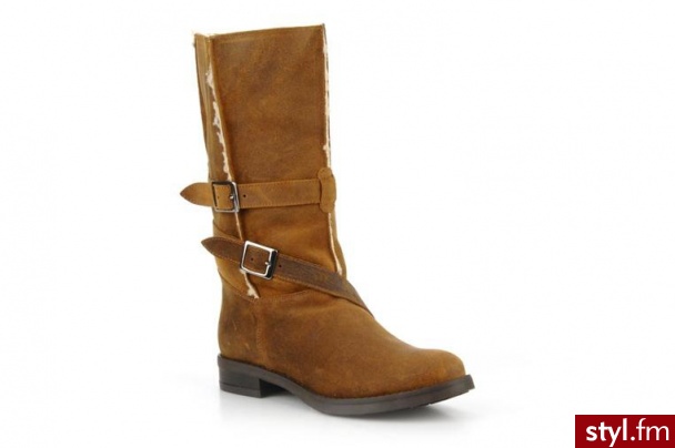 Georgia Rose PÓŁBUTY I BOTKI RYLLA BY (BRĄZOWY) (Brązowy) - Botki Buty Moda