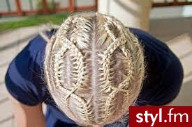 Blond Warkocze Proste Na co dzień Krótkie Fryzury