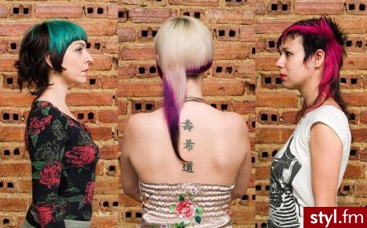 Kolorowe Punk Rock Alternatywne Krótkie Fryzury