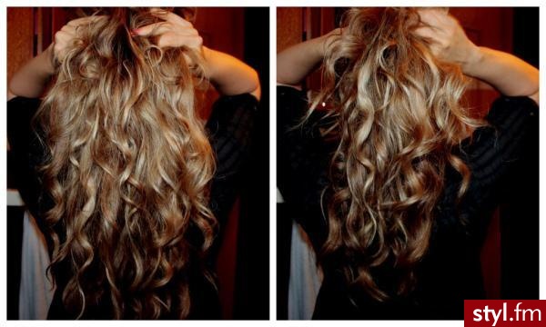 Blond Rozpuszczone Kręcone Na co dzień Długie Fryzury