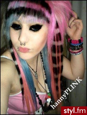 EMO Alternatywne Średnie Fryzury
