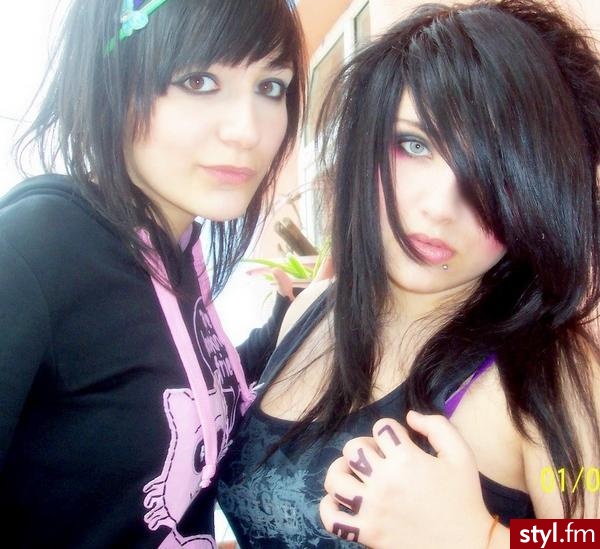EMO Alternatywne Średnie Fryzury