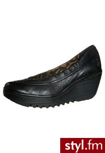 Fly London YOKO Czółenka na koturnie czarny (P500335) - Czółenka Buty Moda