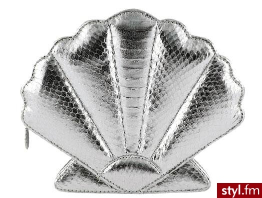 srebrna muszla - Lulu Guinness 225 funtów - Pozostałe Torebki Moda