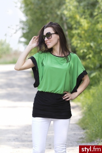 Vittoria Ventini Tunika Istra zielona - Tuniki Ciuchy Moda
