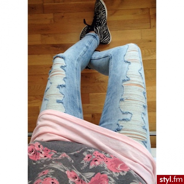 Jeansy Spodnie Moda