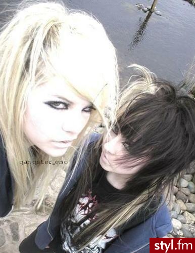 EMO Alternatywne Średnie Fryzury