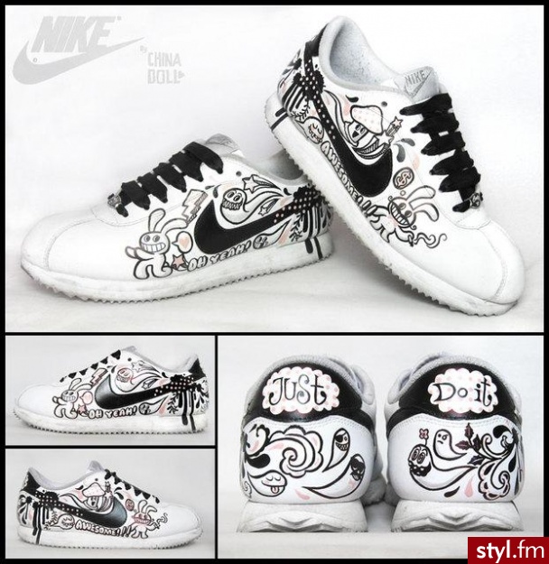 Nike-ręcznie malowane - Pozostałe Buty Moda