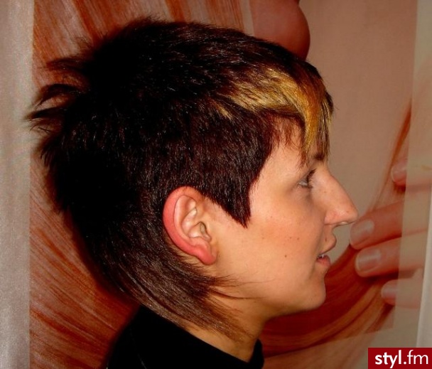 Salon Fryzjerski ,,Gabriela''Kahles Gabriela - Punk Rock Alternatywne Średnie Fryzury