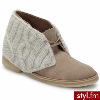 Clarks BUTY DESERT BOOT Piasek / Combi - Kalosze Buty Moda