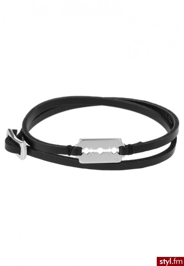 McQ Alexander McQueen MINIRAZOR BLADE Bransoletka czarny - Bransoletki Biżuteria Moda