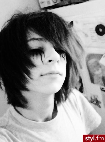 EMO Alternatywne Średnie Fryzury