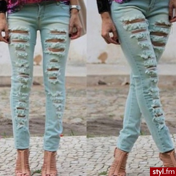 Jeansy Spodnie Moda