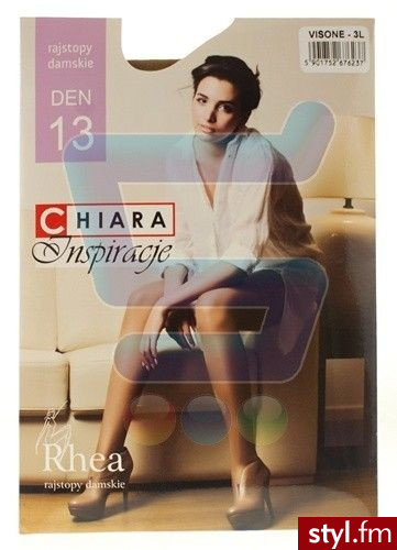 CHIARA rajstopy damskie inspiracje 1 szt Rhea VISONE 3 L - Rajstopy Bielizna Moda
