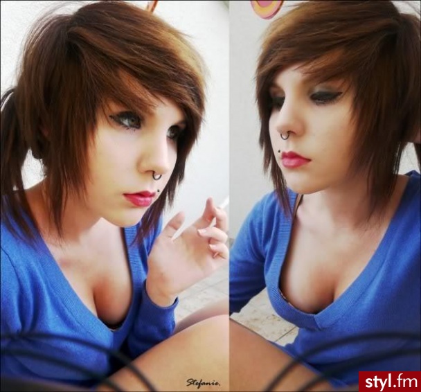 Średnie Fryzury