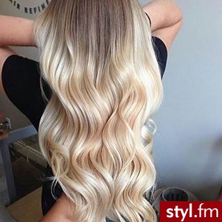 Blond Rozpuszczone Kręcone Na co dzień Długie Fryzury