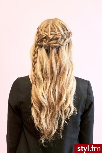 Blond Warkocze Proste Na co dzień Długie Fryzury