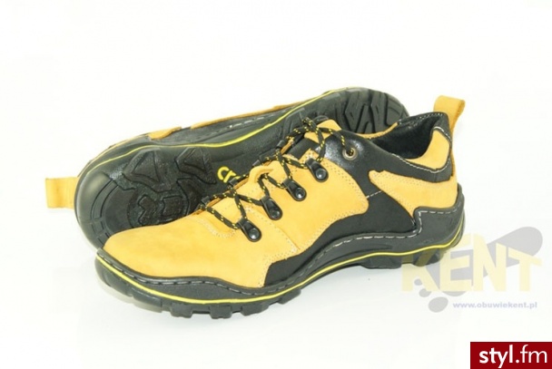 KENT buty 207 Sportowe Odcienie żółtego i złota - Sportowe Buty Moda