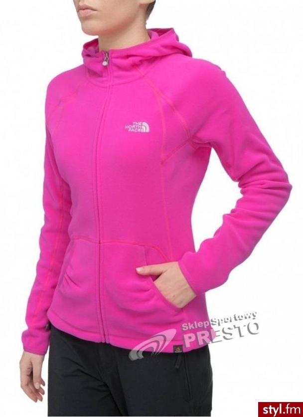 The North Face Polar damski Masonic Hoodie 100 Linaria Pink - Bluzy Ciuchy Moda