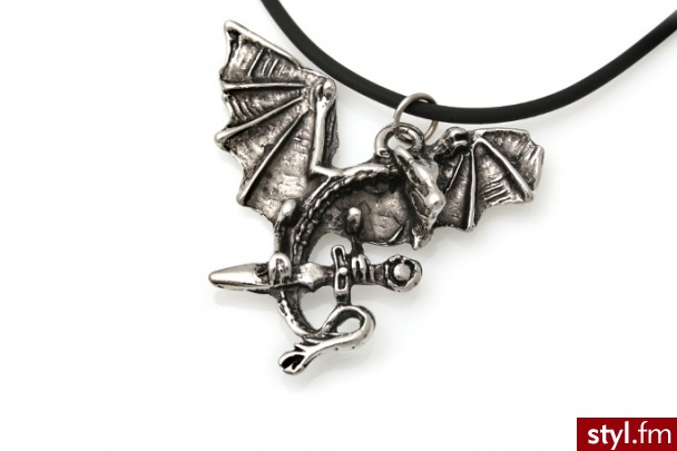 Jubileo.pl WISIOREK CELTYCKI DRAGON kolor stare srebro goth gothic aj482 - Wisiorki Biżuteria Moda