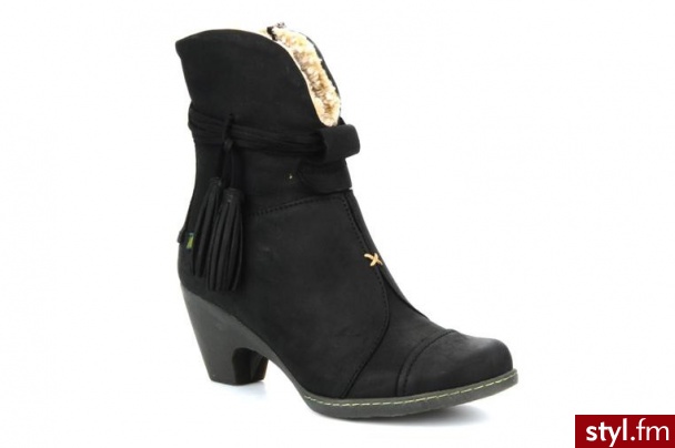 El Naturalista PÓŁBUTY I BOTKI SOLAR NO861 BY (CZARNY) (Czarny) - Botki Buty Moda