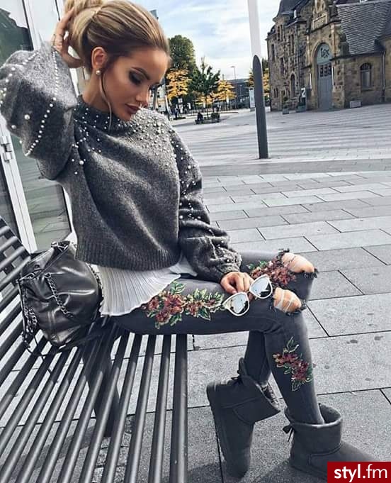 Jeansy Spodnie Moda