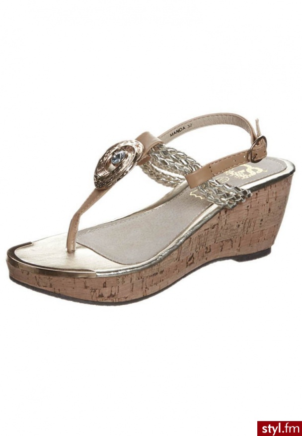Cassis côte dazur MANOA Japonki brązowy MANOA - Klapki Buty Moda