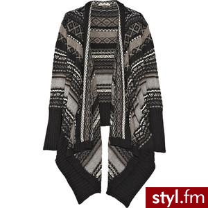 Haute Hippie Merino wool striped jacquard cardigan - Polyvore. Pobrano ze strony: http://www.polyvore.com/haute_hippie_merino_wool_striped/thing?id=24127777 - Pozostałe Ciuchy Moda