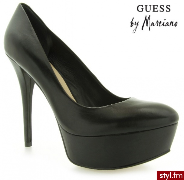 Guess by Marciano ETHEL DECOLLETE PUMP LEATHER BLACK - Czółenka Buty Moda