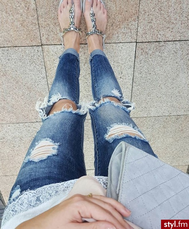 Jeansy Spodnie Moda