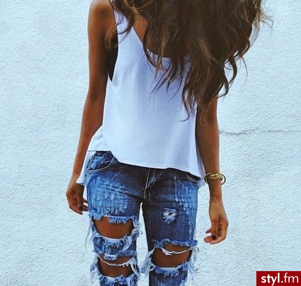 Jeansy Spodnie Moda