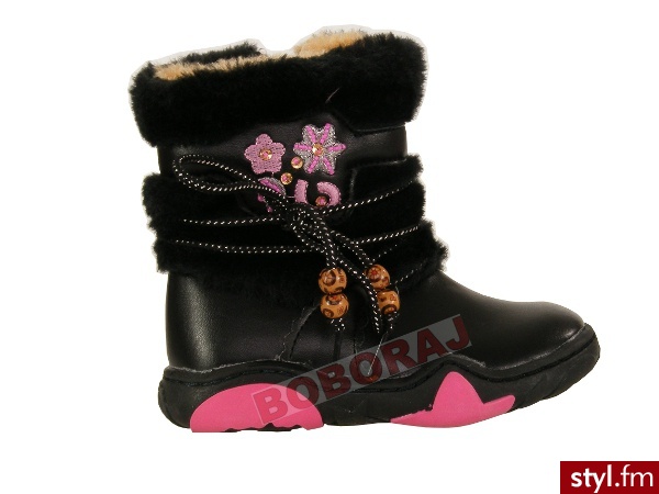 Kozaczki Ocieplane Roz. 26 Czarne - Kozaki Buty Moda